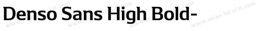 Denso Sans High Bold字体转换